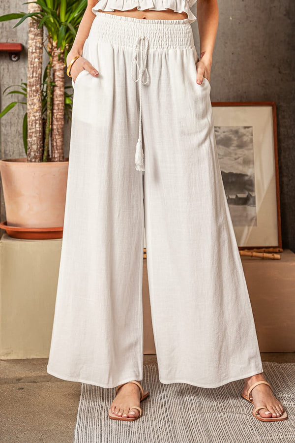 Isabel Relaxed Cotton Linen Pants