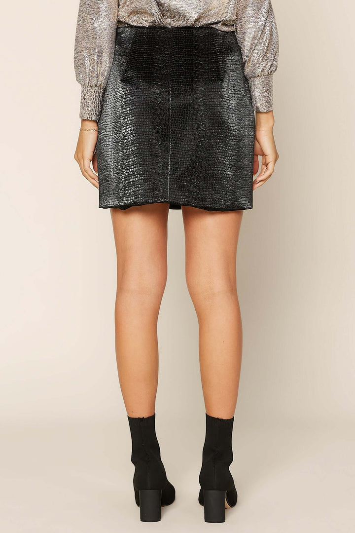 Faux Croc Leather Mini Skirt and Bottoms by Lovely Curated Things