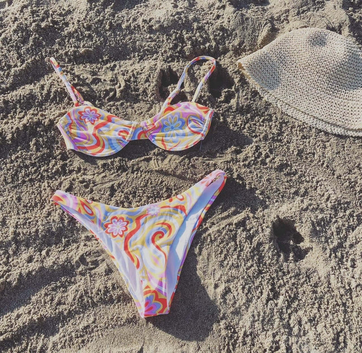 Groovy Garden Bikini Top and Swimwear by Lovely Curated Things