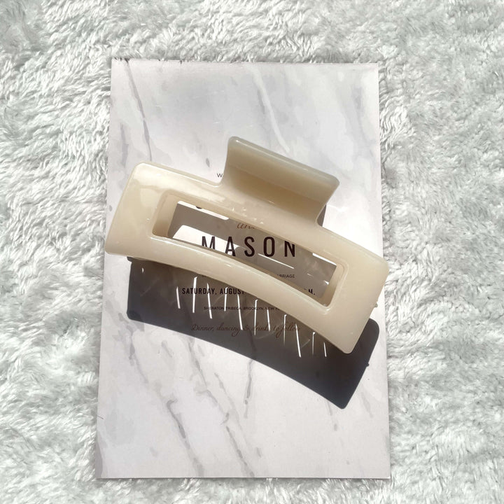 Minimalist Large Square Hair Claw Clip, Sold Individually and Accessories by Lovely Curated Things