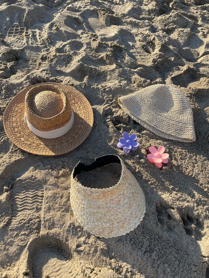 Stay Golden Straw Sun Visor and Hats by Lovely Curated Things