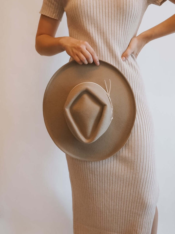 Sadie Wide Brim Fedora Hat and Accessories by Lovely Curated Things