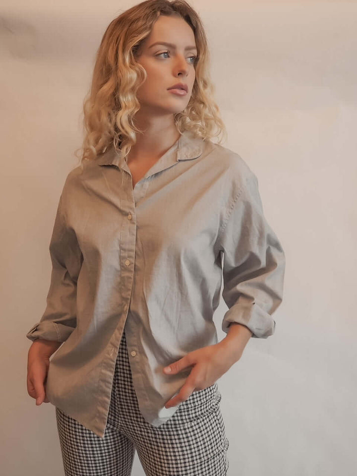 Vintage oversized button front shirt and Tops by Lovely Curated Things
