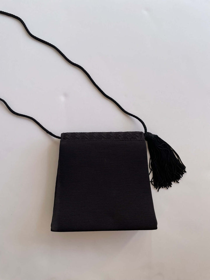 Vintage Square Handbag in Black and Accessories by Lovely Curated Things