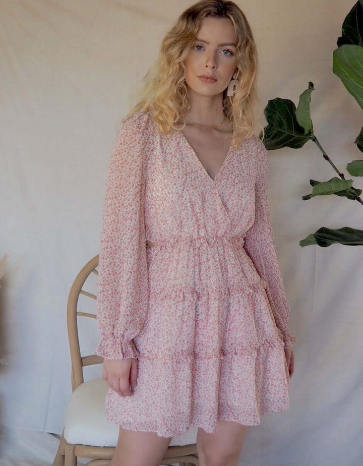 Simply Darling Ruffle Long Sleeve Mini Dress and Dresses by Lovely Curated Things