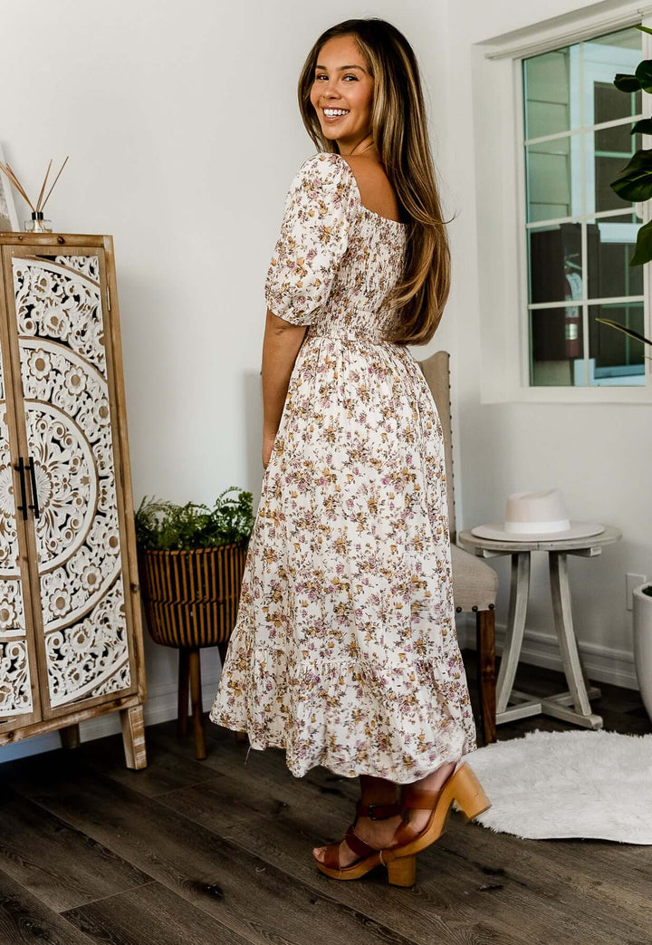 Suzanna Smocked Midi Dress and Dresses by Lovely Curated Things