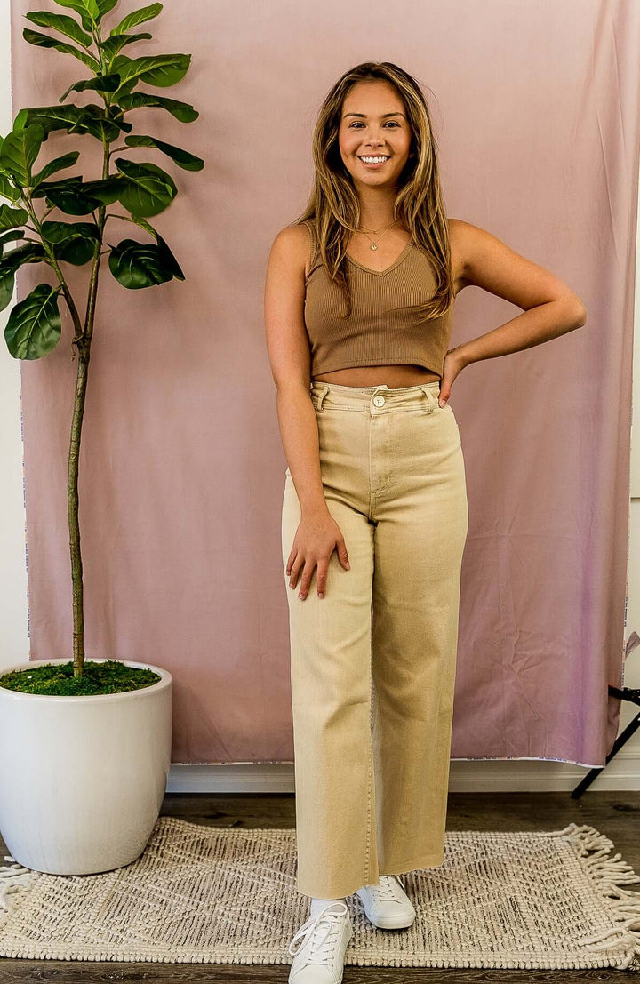 Muse Straight Wide Leg Denim Pants and Bottoms by Lovely Curated Things