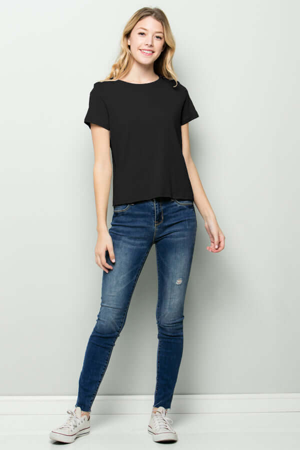 Riley Crew Neck Basic Tee and  by Lovely Curated Things