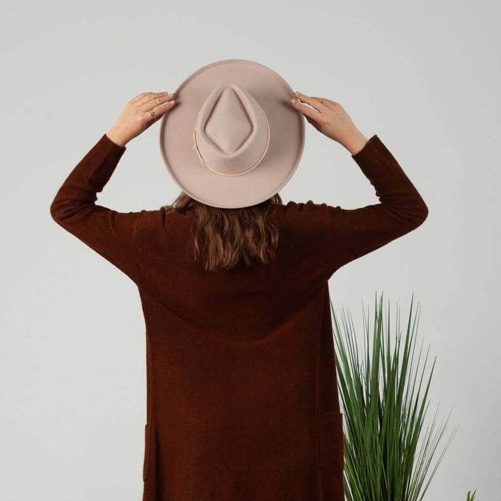 Sadie Wide Brim Fedora Hat and Accessories by Lovely Curated Things